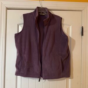 Women's Woolrich Purple Fleece Vest XXL